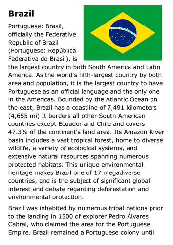 Brazil Handout