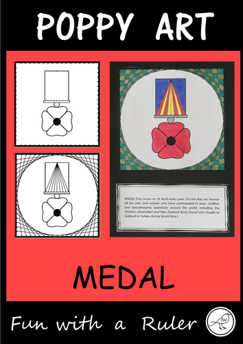 Poppy Art – ANZAC Day, Remembrance Day, Memorial Day, Armistice Day, etc   (Design C)
