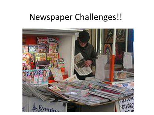 End of Term 10 Newspaper Challenges!