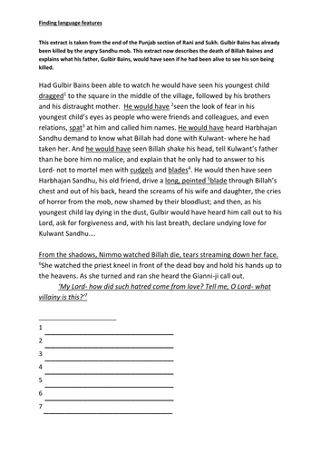 Fnding language features in Rani and Sukh