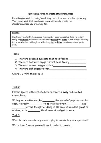 Improving and redrafting narrative expositions (new AQA GCSE English Language)
