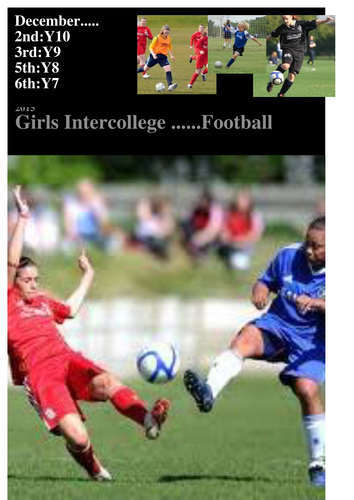 Girls football poster