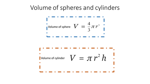 Teach in 20 Volume of spheres and cylinders