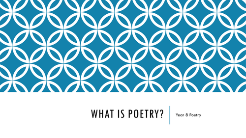 What is poetry?