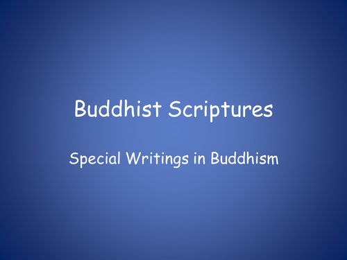 Buddhist Scriptures - The Tipitakas