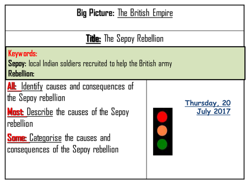 British Empire - Sepoy Rebellion