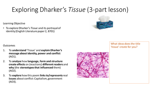 Power and Conflict Poetry - Analysing Dharker's 'Tissue'