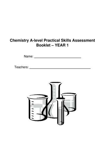 Booklet for AQA Year 1 A-Level Chemistry Required Practicals