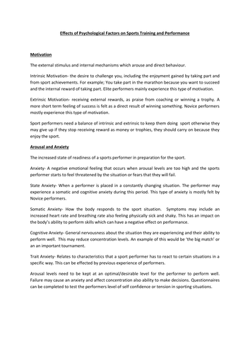 Level 2 Btec in Sport power points and assignment booklets