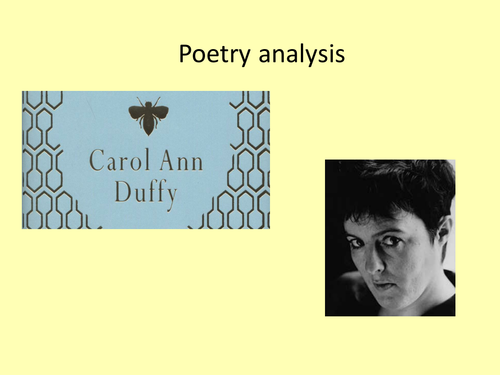 Carol Ann Duffy Poetry