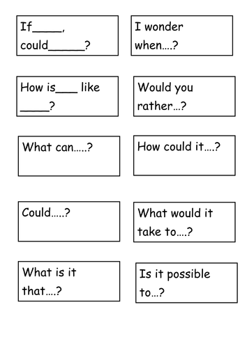 Genius question prompt cards