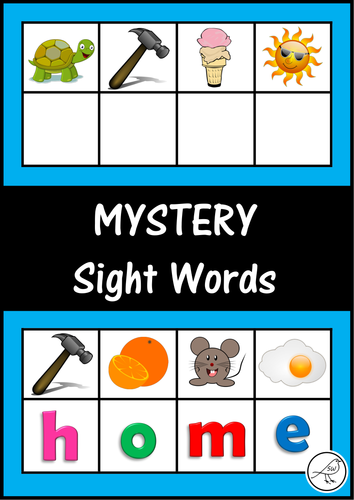 New Zealand Sight Words – Mystery Word Cards