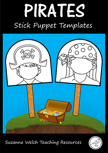 Pirates - Stick Puppet Templates