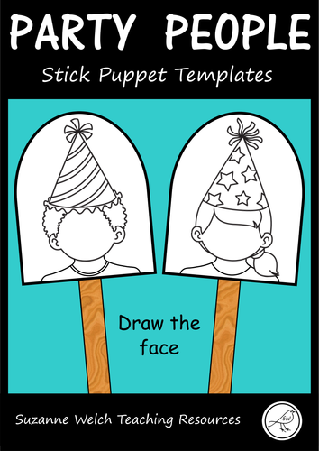 Stick Puppet Templates – Party People