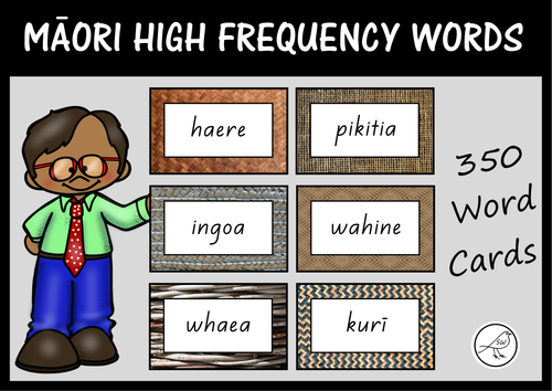Māori High Frequency Words – 350 word cards