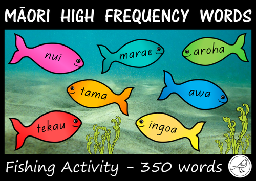 Māori High Frequency Words – Fishing Activity