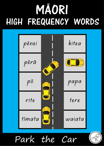 Māori High Frequency Words – Park the car