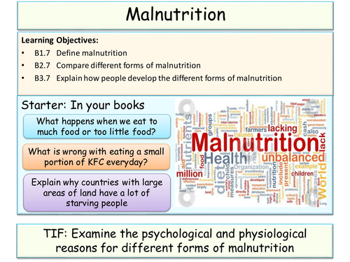 Malnutrition and Obesity