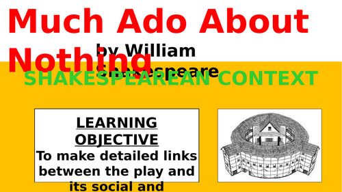 Much Ado About Nothing - Shakespearean Context!