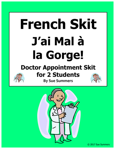 French Body Parts / Doctor Appointment Skit - J'ai Mal à la Gorge!