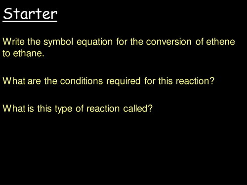 Addition reactions of alkenes