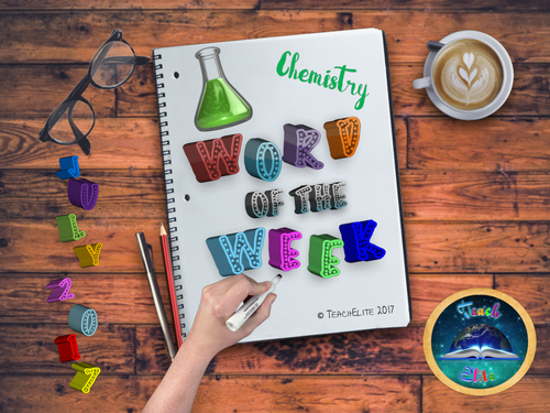 Chemistry Word of the Week JULY