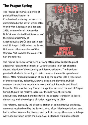 The Prague Spring Handout