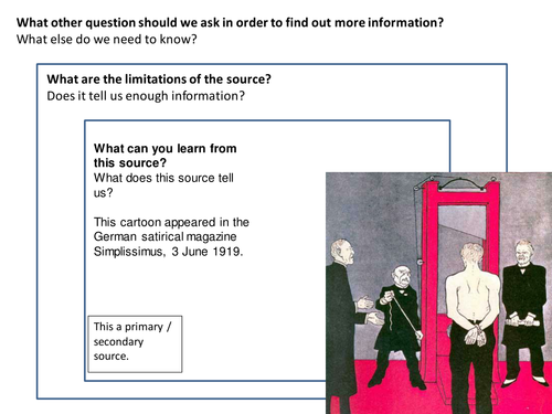 Germany and the Treaty of Versailles Source Analysis Activity