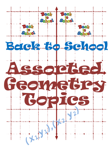 Back to School Geometry Worksheets and Activity