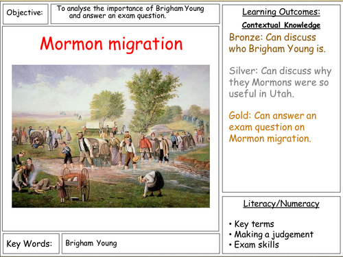 American West - Mormon migration.