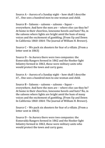 American West - Lawlessness.