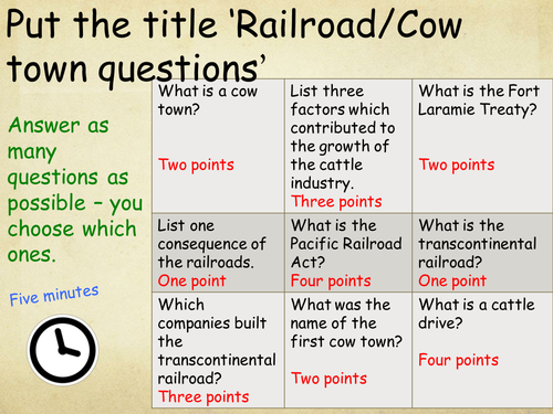 American West - Importance question.