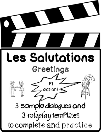 Les salutations - French greetings dialogues & role-plays
