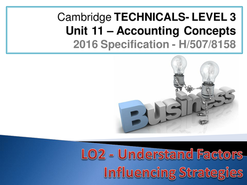 Cambridge Technicals - Business Studies Level 3 - 2016 Spec -Unit 06 - Marketing Strategies