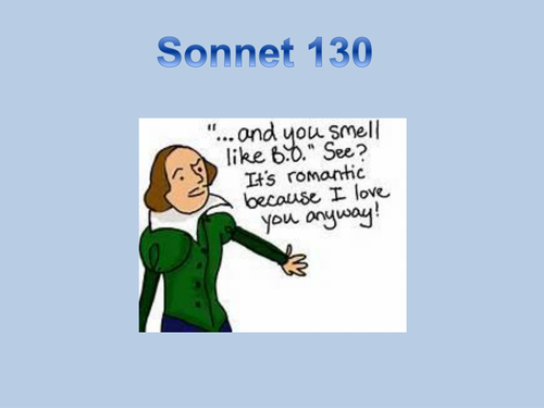 Introduction to Sonnet 130 for KS3