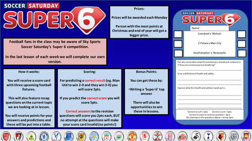 Individual assessment Super 6 template