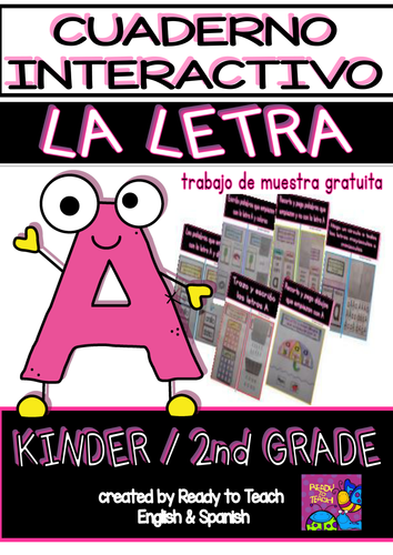 Interactive Notebook in Spanish - Letter A - FREEBIE
