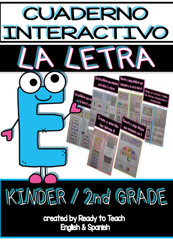 Interactive Notebook in Spanish - Letter E