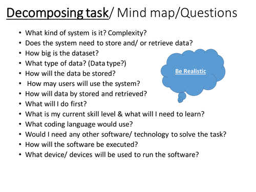 GCSE Computer Science example Project Walkthrough - Structure - Approach(NEA)