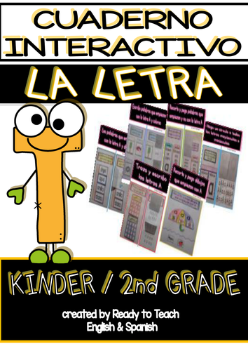 Interactive Notebook in Spanish - Letter T