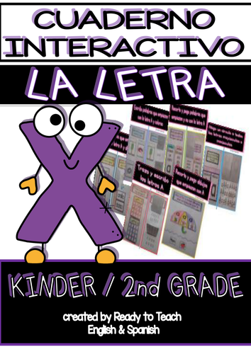 interactive-notebook-in-spanish-letter-x-teaching-resources