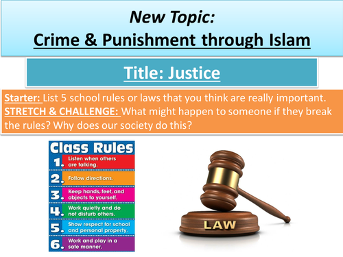 2.1 Justice - Topic: Crime and Punishment through Islam - New Edexcel GCSE