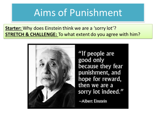 2.5 Aims of Punishment - Topic: Crime and Punishment through Islam - New Edexcel GCSE