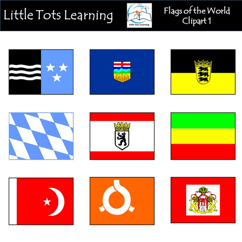 Flags of the World Clip Art: 151 World Flags Clip Art