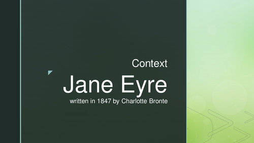 Jane Eyre context presentation