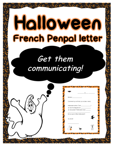 Halloween - French Pen Pal Letter