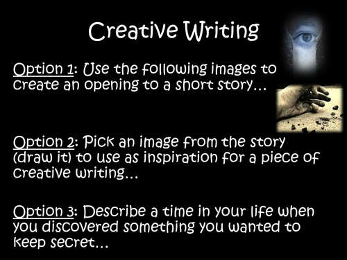 Creative Writing and literacy boosting lesson