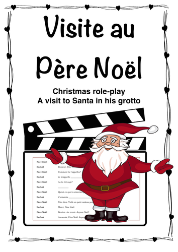 Visite au Père Noel - Visit to Santa Role-play