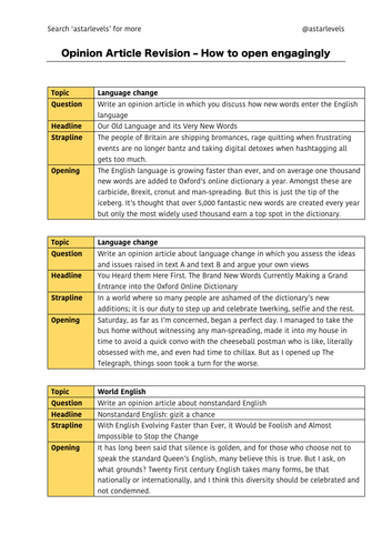 english-language-opinion-article-revision-a-level-english-language