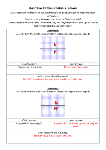 Clumsy Clive Geometry and Data Bundle